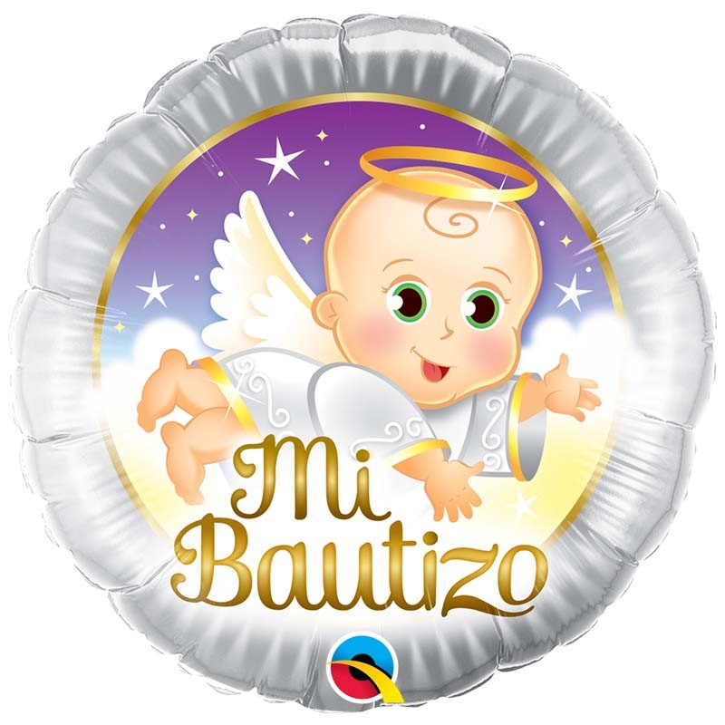 Globo Metálico Figura Mini Mi Bautizo Niña 14
