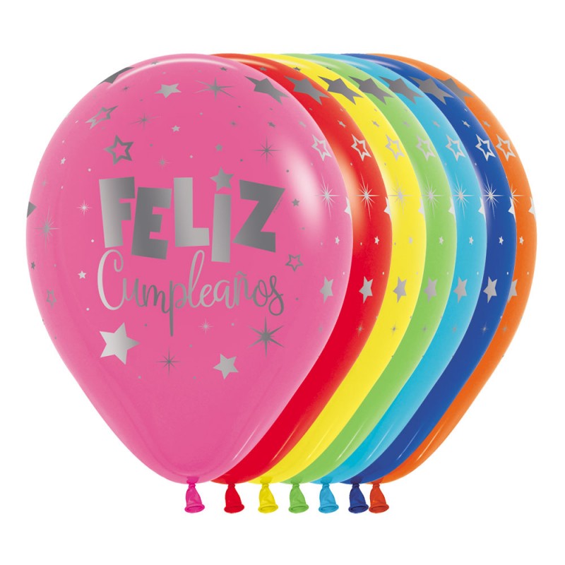 Globos Feliz Cumpleaños Destellos (12)✔️ por sólo 3.60 €. Envío