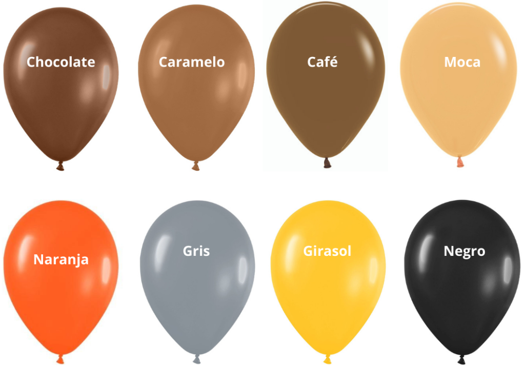 Globos de colores estándar 5-13cm Qualatex en globos para decoración.