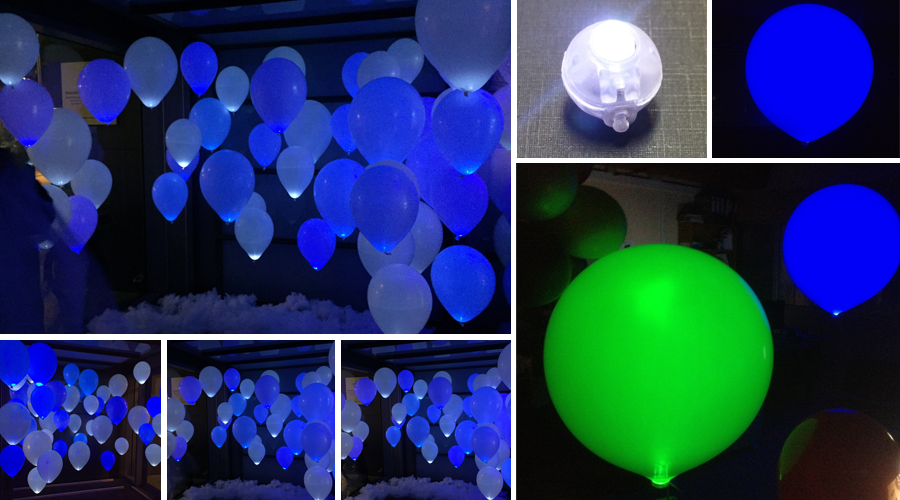 Cómo usar los globos con luz para crear ambientes espectaculares