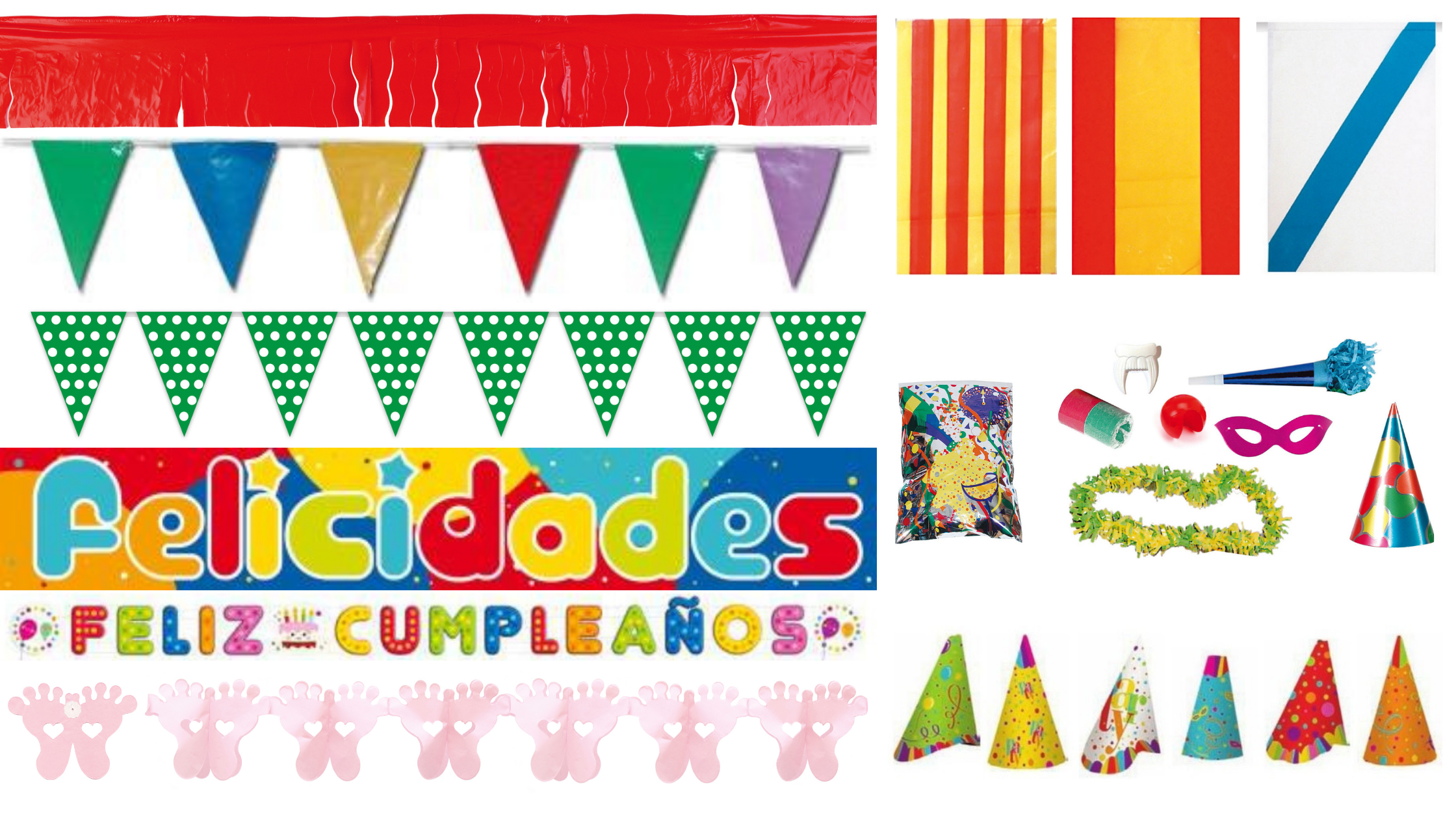Venta de Guirnalda Feliz Cumpleaños Fiesta con globos 1u.